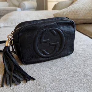 Gucci black disco soho bag